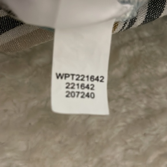 J. Jill Womans Pants Linen Blend Pull-On Tie Waist Tan Striped Petite Medium - Picture 10 of 10